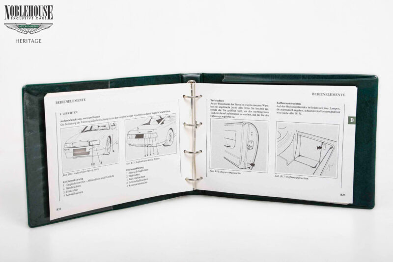 Owner's Handbook / Manual Virage German New Old Stock (TP5099-D-0193-25)