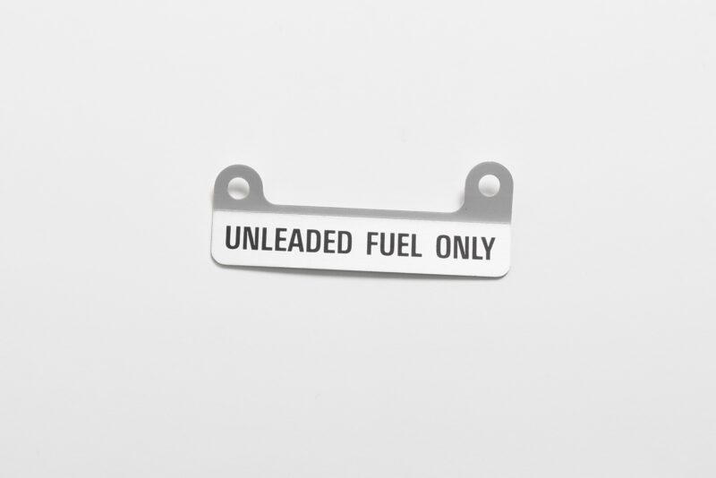 XJS Badge Unleaded Fuel, New Old Stock (BAC6481)
