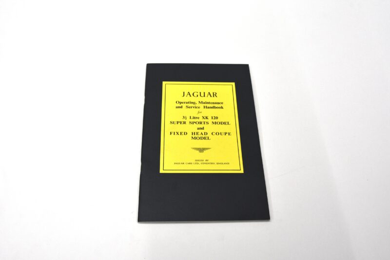 XK120 Owners Manual, Reprint (E100)